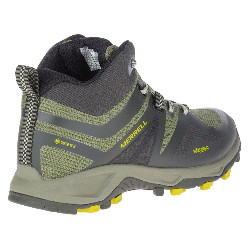 Chaussures Randonnée Merrell MQM Flex 2 Mid GORE-TEX Vert Olive Femme | M.U.SWLN